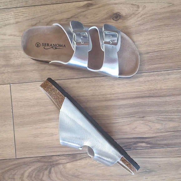 Seranoma Metallic Silver, Cork bed, Slide - Picture 4 of 8